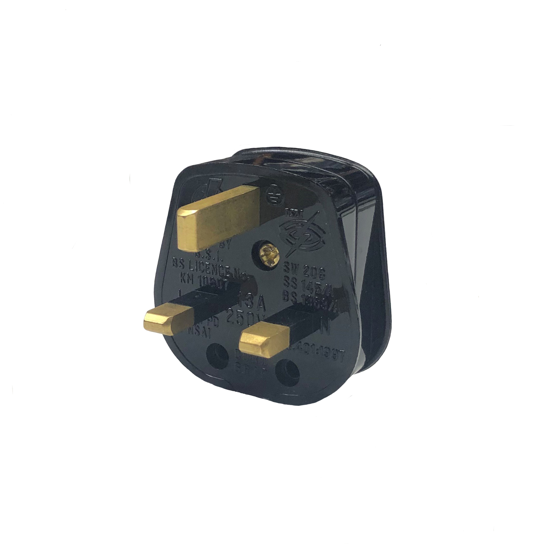 UK 3 Pin 13A (3A Fused) BS1363 Plug Top | Flexform