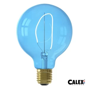 Calex 426236 LED Colours Nora Lamp | Bulb | 4W | E27 | Sapphire Blue | Dimmable