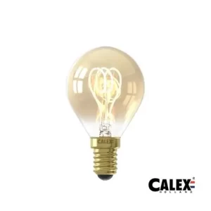 Calex 473885 LED Spherical Flexible Filament Lamp | Bulb | 4W | E14 | Gold | Dimmable