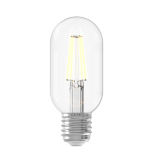 CALEX Tube T45 clear straight filament LED bulb E27 4.5W 2700K dimmable