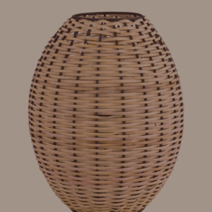 Handwoven Rattan Pendant Light – 25×30 cm | Lamp